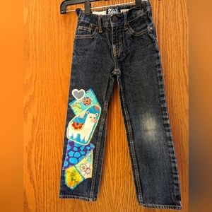 B'Gosh Five Pocket Straight Leg Embellished Jeans